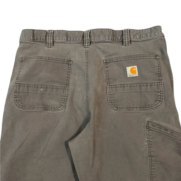 Carhartt Relaxed Fit Work Pants Gray Utility Canvas 38x30 - Picture 3 of 7